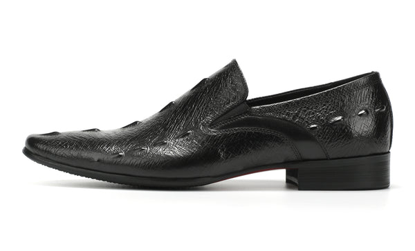 Santimon Men's Alligator Slip On Leather Loafers