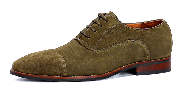 Santimon Men's Breathable Suede Leather Oxfords