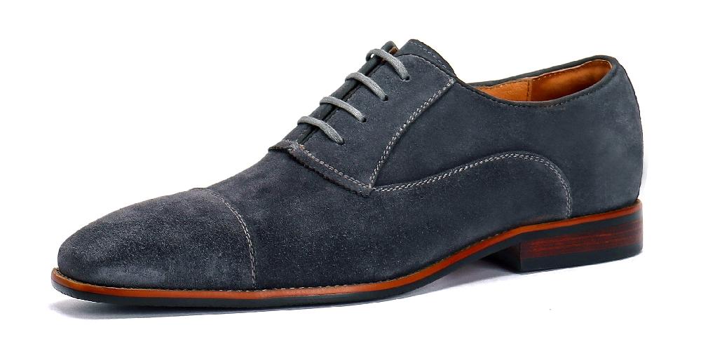 santimon Men's Breathable Suede Leather Oxfords