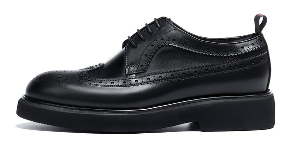 Santimon Men's Brogue Fashion Leather Derby
