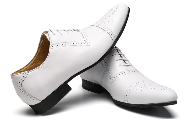 Santimon Men's Brogue Genuine Leather Oxford