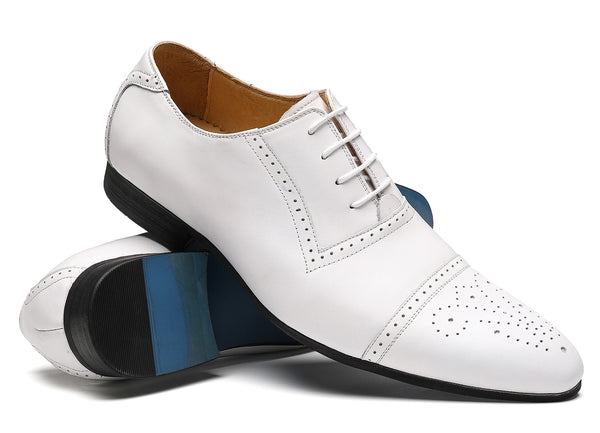 Santimon Men's Brogue Genuine Leather Oxford