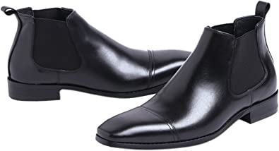 Santimon Men's Cap Toe Casual Chelsea Boots