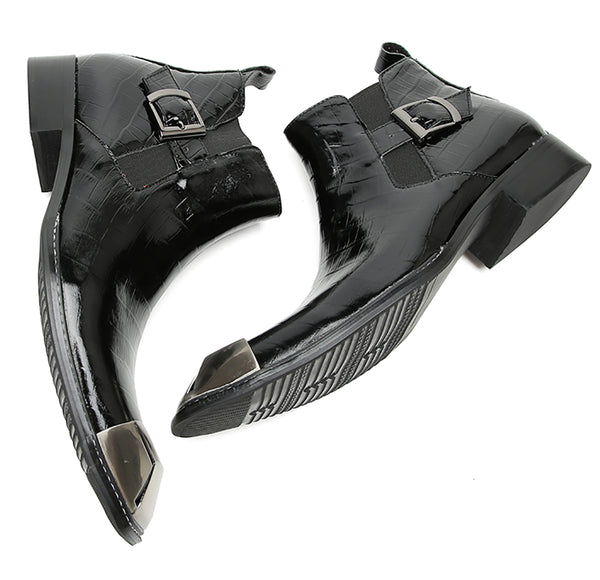 Santimon Men's Casual Chelsea Western Boots