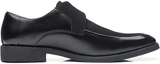 Santimon Men's Casual Classic Monk Strap Loafers