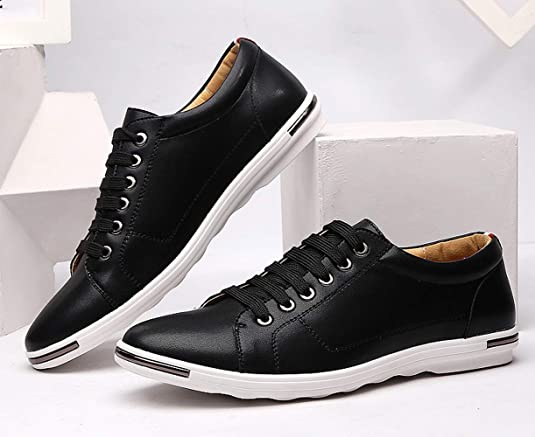 Santimon Men's Casual Comfort Lace Up Sneakers