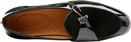 Santimon Men's Casual Loafers Black Brown Blue