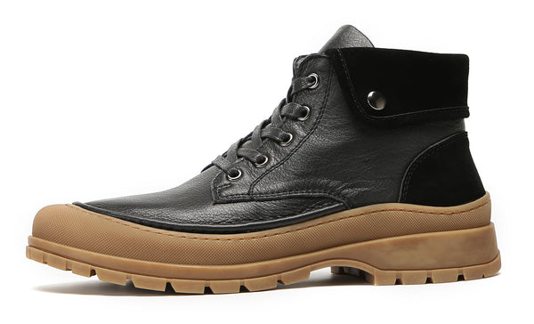 Santimon Men's Casual Mid Top Sneaker Oxford Boots