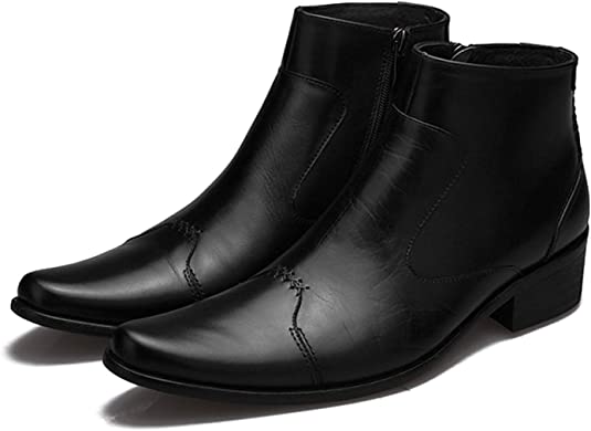 santimon Men's Casual Plain Chelsea Boots