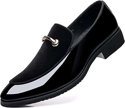 santimon Men's Casual Smoking Loafers Lightweight