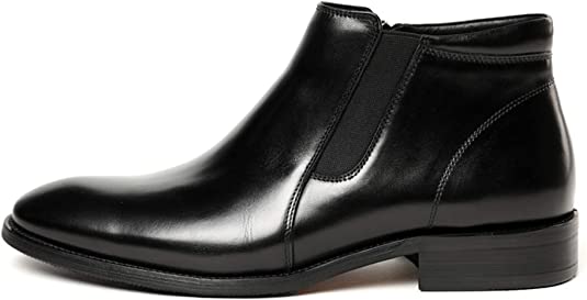 Santimon Men's Chelsea Boot Zipper Pointed Toe