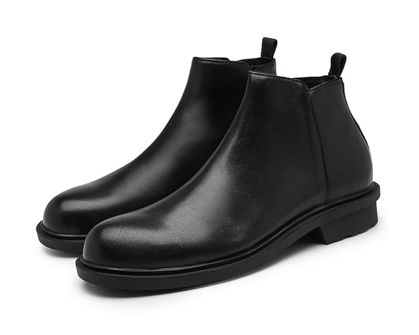 Santimon Men's Chelsea Boots Genuine Leather