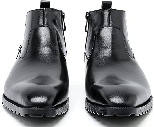 Santimon Men's Chelsea Boots Zipper Ankle