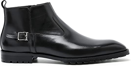Santimon Men's Chelsea Boots Zipper Ankle