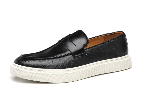 Santimon Men's Chunky Sole Penny Loafers