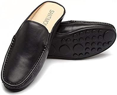 Santimon Men's Classic Casual Mules Backless