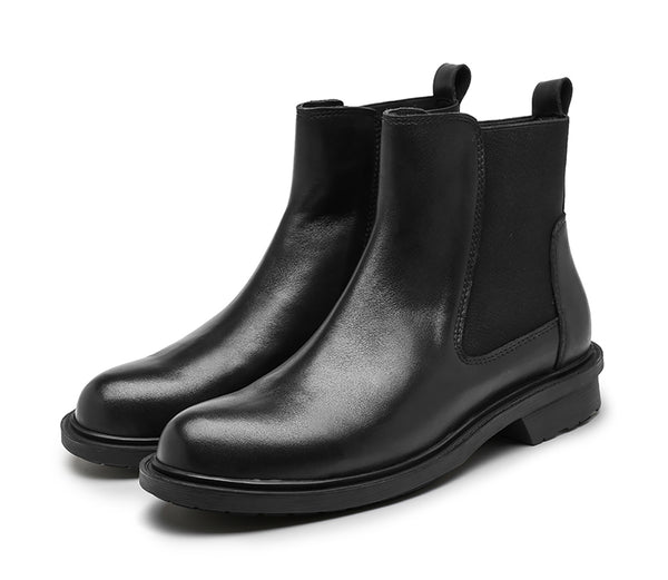 Santimon Men's Classic Chelsea Boots Leather