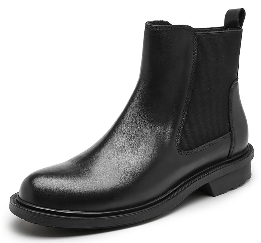 santimon Men's Classic Chelsea Boots Leather