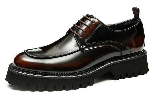 Santimon Men's Classic Dress Patent Leather Derby