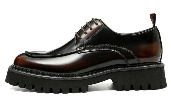 Santimon Men's Classic Dress Patent Leather Derby