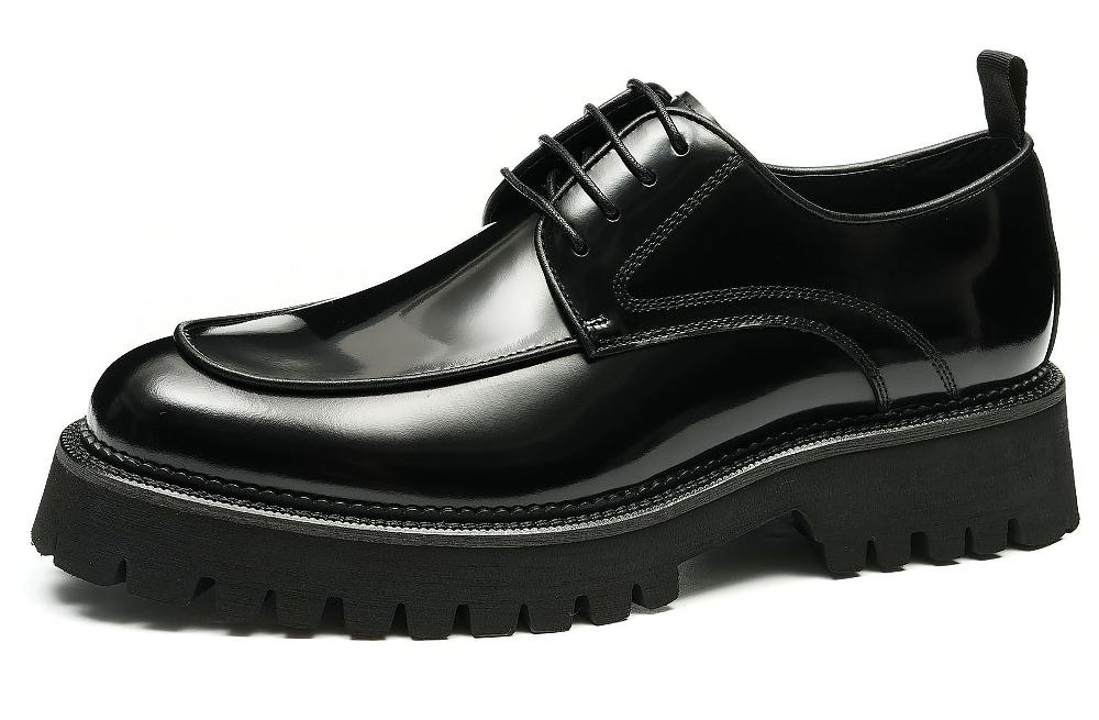 santimon Men's Classic Dress Patent Leather Derby