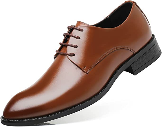 santimon Men's Classic Modern Derby Shoes