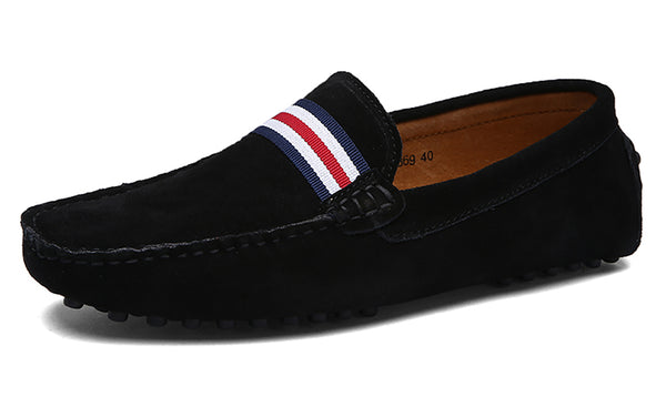 Santimon Men's Classic Nubuck Driving Moccasins