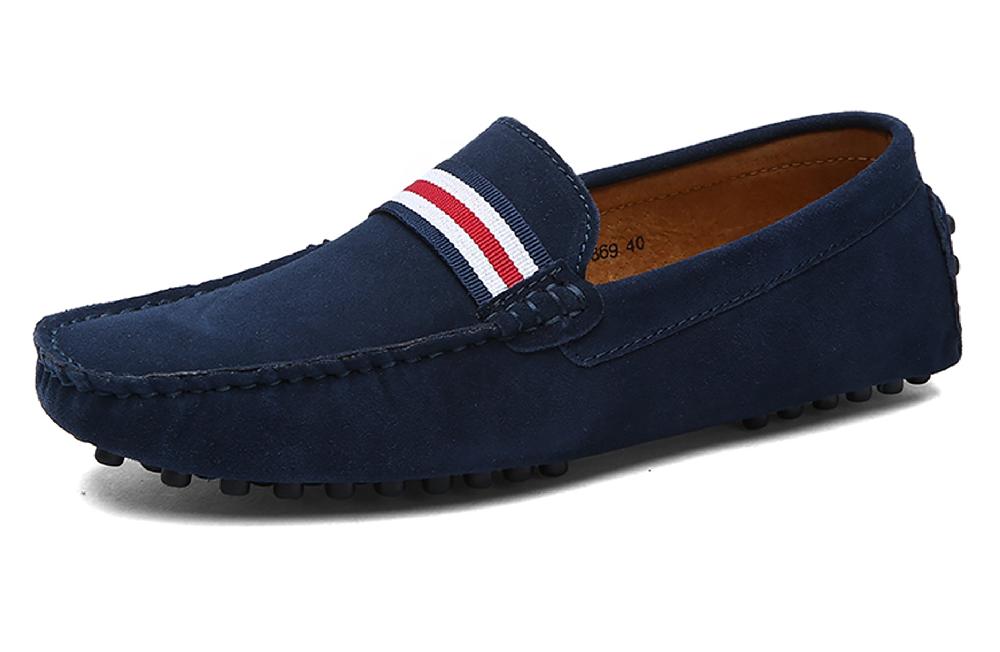 santimon Men's Classic Nubuck Driving Moccasins