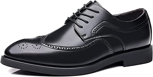 Santimon Men's Classic Wingtip Brogue Derby