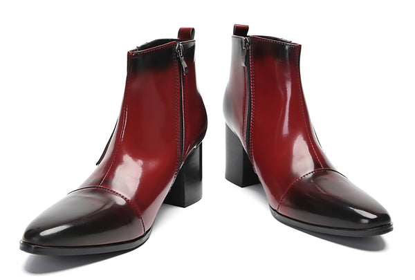 Santimon Men's Comfort Buckle Western Boots