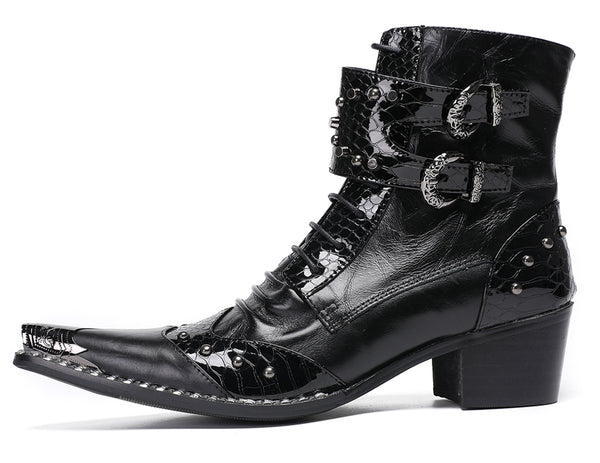 Santimon Men's Cowboy Boots For Party Casual & Dress