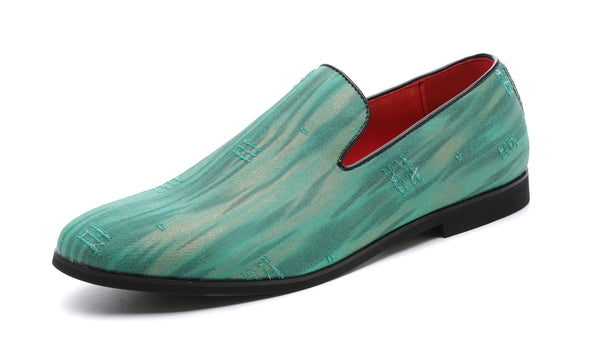 Santimon Men's Denim Summer Smoking Loafers