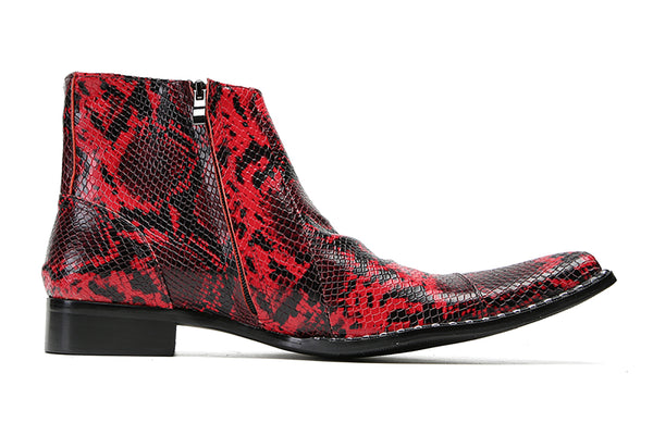 Santimon Men's DG-Metal Buckles Western Boots