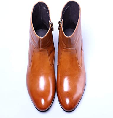 Santimon Men's Dress Boots Above Ankle Sleek Cut