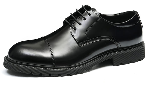 Santimon Men's Dress Formal Cap Toe Derby