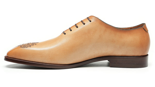 Santimon Men's Dress Formal Carving Oxfords