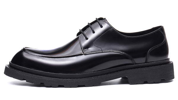 Santimon Men's Dress Formal Patent Leather Derby