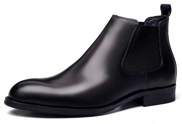 Santimon Men's Dress Leather Chelsea Boots
