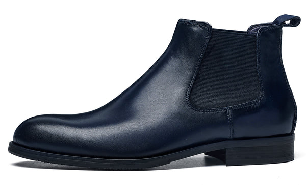 Santimon Men's Dress Leather Chelsea Boots