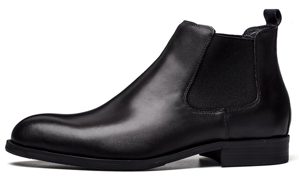 Santimon Men's Dress Leather Chelsea Boots