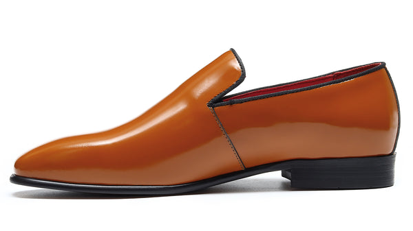 Santimon Men's Dress Tuxedo Penny Loafers Shoes