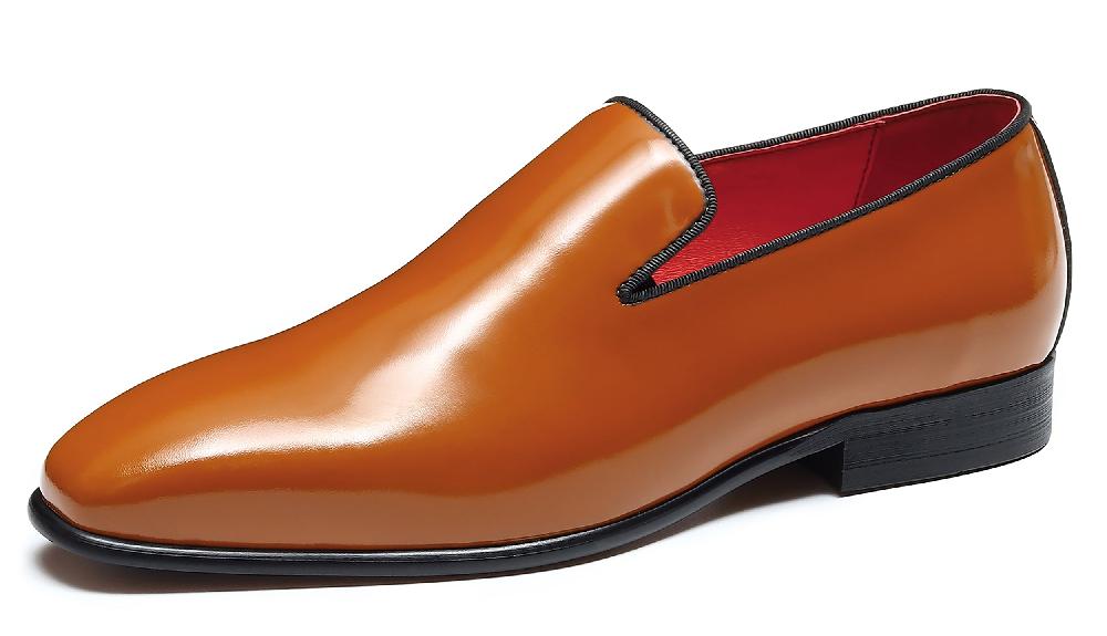 santimon Men's Dress Tuxedo Penny Loafers Shoes