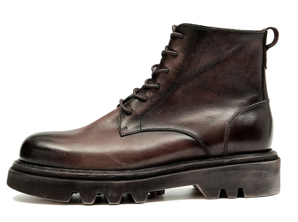 Santimon Men's Dress Washed Vintage Short Boots