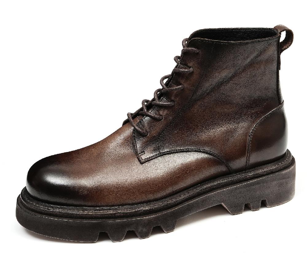 santimon Men's Dress Washed Vintage Short Boots