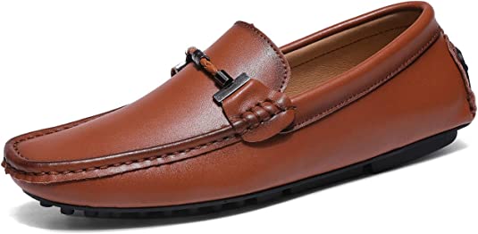 Santimon Men's Driving Moccasins Boat Loafer Shoes