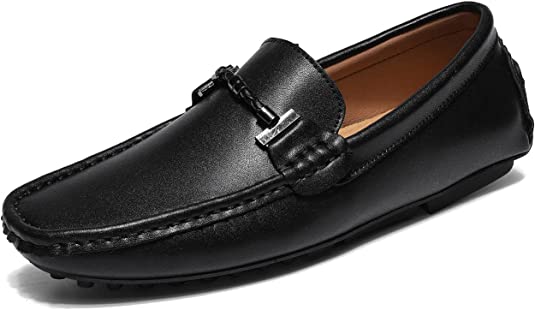 santimon Men's Driving Moccasins Boat Loafer Shoes