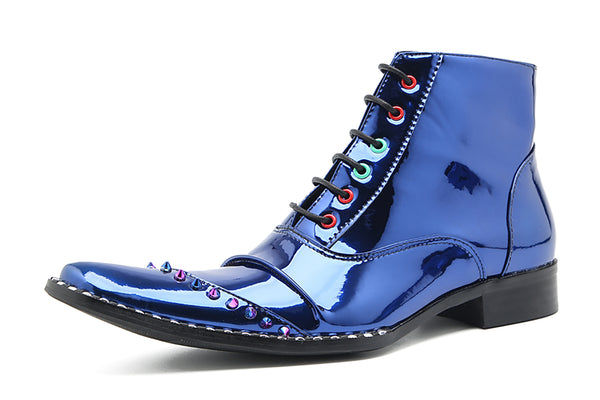 Santimon Men's Fashion Beaded Western Boots