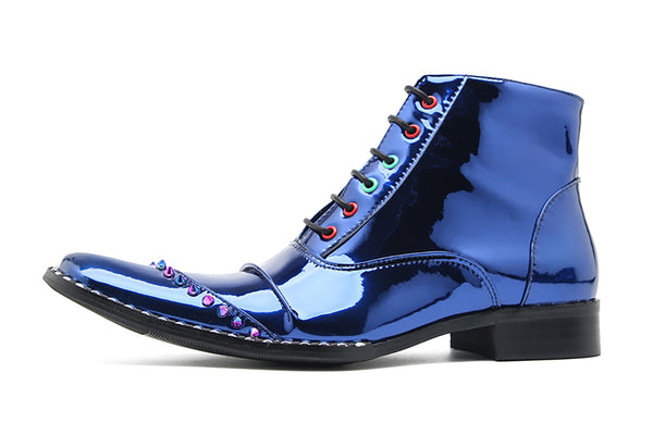 Santimon Men's Fashion Beaded Western Boots