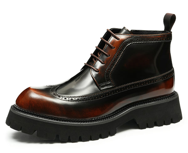 Santimon Men's Fashion Brogues Oxfords Boots