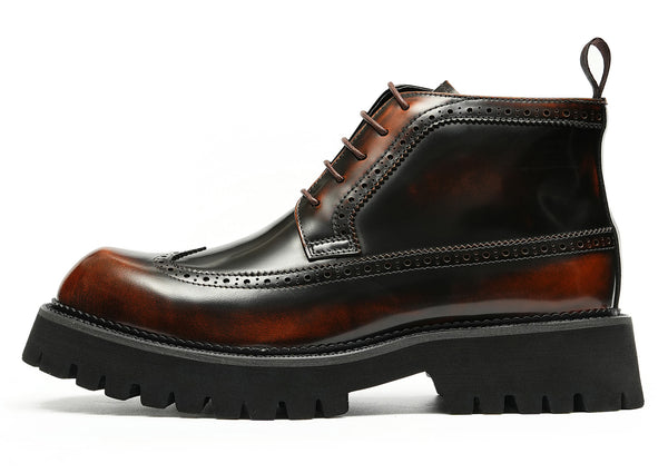 Santimon Men's Fashion Brogues Oxfords Boots